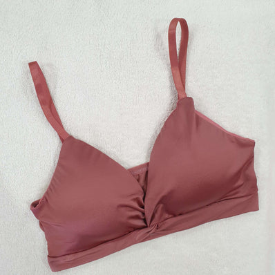 Satin Mauve Top