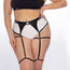 Black Shine Garters