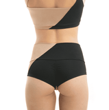 Movement High-Low Shorts - Black/Nude 01