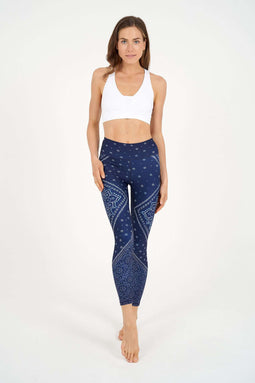 Gypsy Heart Recycled High Waist Printed Legging - 7/8