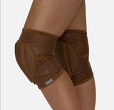 Tan Natural Knee Pads with GRIP (Mocha)