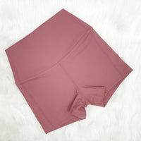 Comfort High-Waist Shorts (Dusty Rose)