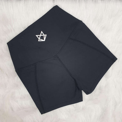 Comfort High-Waist Shorts (Night Black)