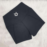 Comfort High-Waist Shorts (Night Black)