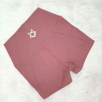 Comfort High-Waist Shorts (Dusty Rose)