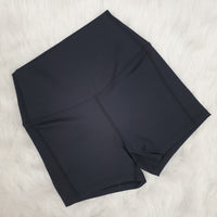 Comfort High-Waist Shorts (Night Black)